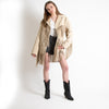 Raey Beige Suede Fringed Western Jacket