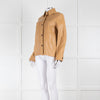 Joseph Camel Leather Shirt Jacket