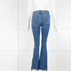 Mother Kickflare Frayed Blue Jeans