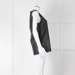 Joseph Black Leather Sleeveless Top