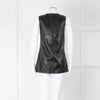 Joseph Black Leather Sleeveless Top