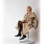 RAEY Beige Batwing Trench Coat