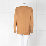 Stella McCartney Tan Linen Blend Blazer Jacket