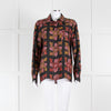 La Double J Black Orange Pink Silk Shirt