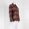 La Double J Black Orange Pink Silk Shirt