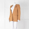 Stella McCartney Tan Linen Blend Blazer Jacket