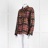 La Double J Black Orange Pink Silk Shirt