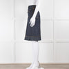 Louis Vuitton Blue Denim Front Pocket Detail Skirt