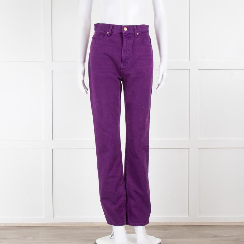 Ulla Johnson Purple Denim Jeans