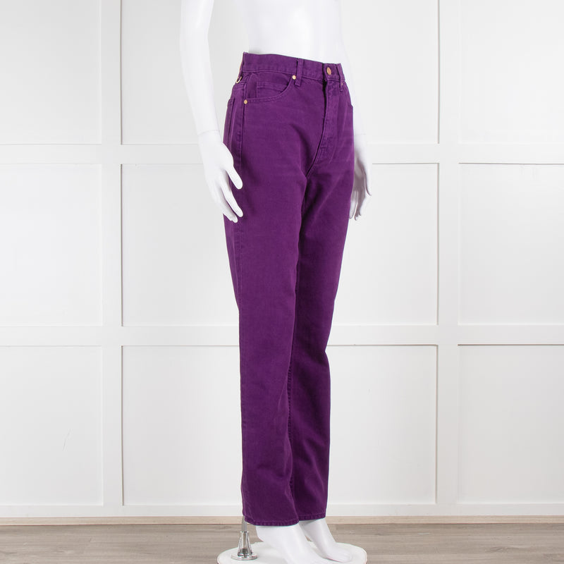 Ulla Johnson Purple Denim Jeans