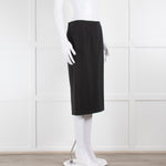 Joseph Black Wool Pencil Skirt