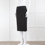 Joseph Black Wool Pencil Skirt