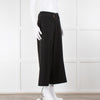 ME + EM Black High Waisted Belted Cropped Wide Trousers