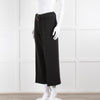 ME + EM Black High Waisted Belted Cropped Wide Trousers