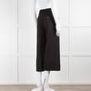 ME + EM Black Jersey Elasticated High Waisted Cropped Trousers