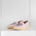 Kenzo Pale Pink Tiger Flat Espadrilles