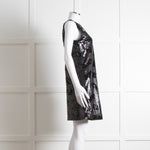 Emporio Armani Black Sequin Sleeveless Dress