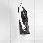 Emporio Armani Black Sequin Sleeveless Dress