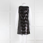 Emporio Armani Black Sequin Sleeveless Dress