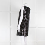 Emporio Armani Black Sequin Sleeveless Dress