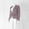 Helene Berman Navy White Red Tweed Jacket