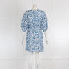 Tory Burch Blue Leopard Beach Kaftan