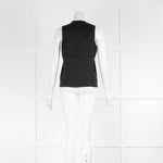 Rag & Bone Black Cross Front Sleeveless Top