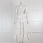 Jessakae White Smocked Frill Dress