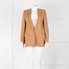 Stella McCartney Tan Linen Blend Blazer Jacket