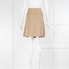 Chloe Beige Pleated Skirt With Belt