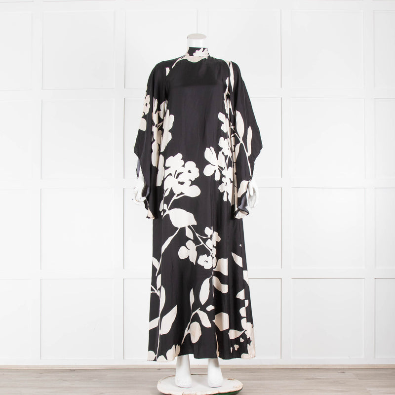 La Double J Magnifico Winter Jasmine Black and Ivory Maxi Dress