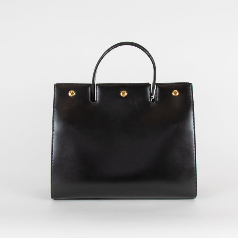 Burberry Black Medium Title Tote Bag