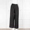 Faithful The Brand Black Linen Flared Trousers