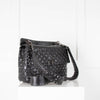 Valentino Garavani Black  Rockstud Large Spike Bag With Extra Shoulder Strap