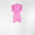 Isabel Marant Etoile Pink Cotton Ruched Short Dress