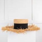 Chanel Straw Frayed Hat