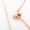 Swarovski Rose Gold Clover Key Necklace