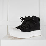 Alexander McQueen Black High-Top Deck Plimsoll