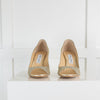 Jimmy Choo Champagne Glitter Evelyn 85 Shoes