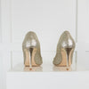 Jimmy Choo Champagne Glitter Evelyn 85 Shoes