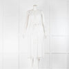 Club Monaco White Dress With Tassell Hem