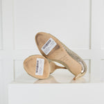 Jimmy Choo Champagne Glitter Evelyn 85 Shoes