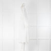 Club Monaco White Dress With Tassell Hem