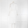 Club Monaco White Dress With Tassell Hem