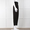 Giorgio Armani Black Front Pleated Tapered Trousers