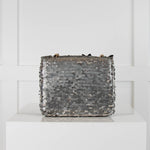 Essentiel Antwerp Silver Sequin Crossbody Bag