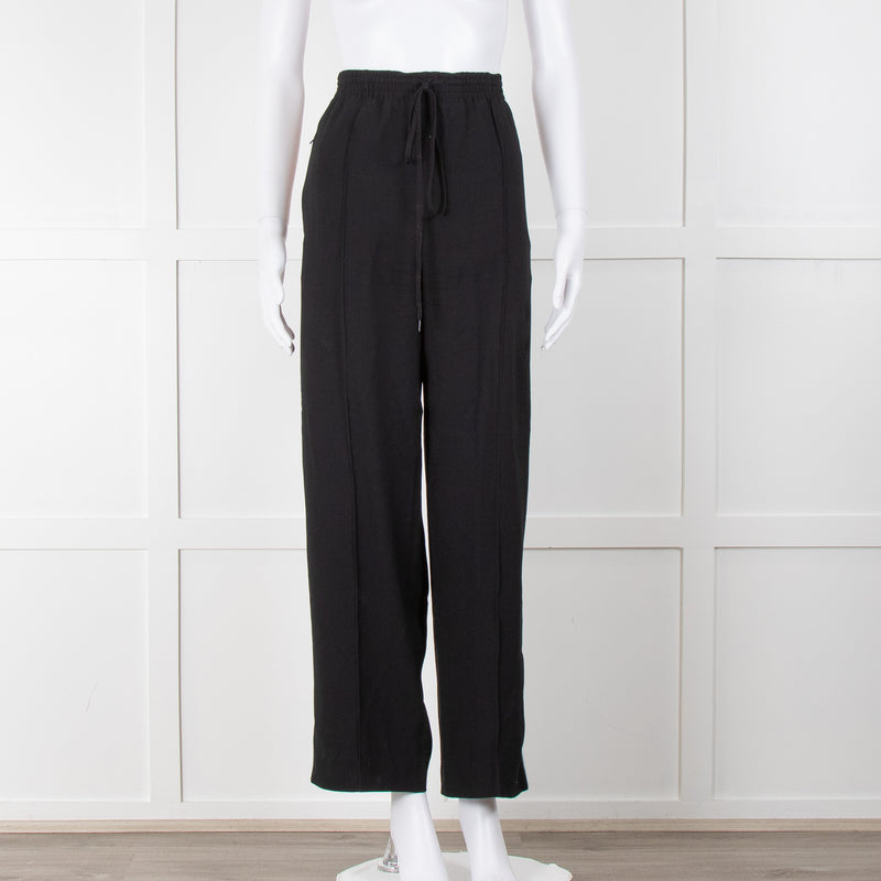 Chloe Black Multi Side Stripe Draw String Trousers