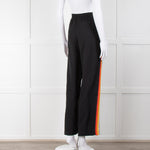 Chloe Black Multi Side Stripe Draw String Trousers