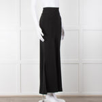 S Max Mara Black Bias Cut Maxi Skirt