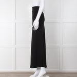 S Max Mara Black Bias Cut Maxi Skirt